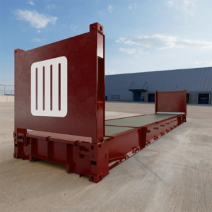 Contenitore flat rack da 20 piedi